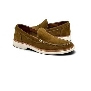 Allen Edmonds Mens Wilder Venetian Loafer Moccasins Size 7.5 D Olive Brown Suede
